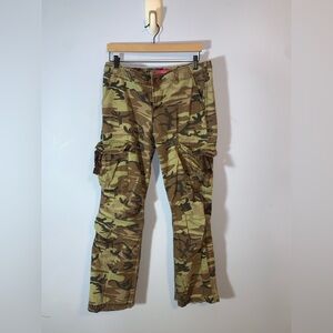 GLO vintage jrs. Camouflage Cargo Pants rip stop size 11
